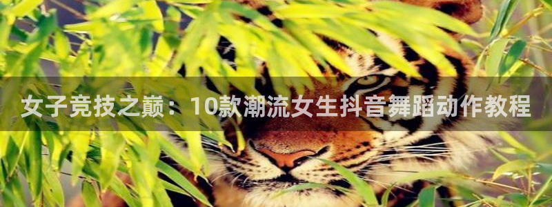 意昂2体育3在线注册：女子竞技之巅：10款潮流女生抖音舞蹈动作教程